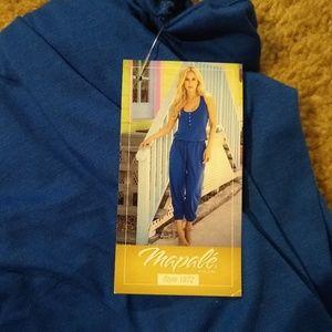 Blue jumpsuit